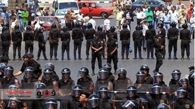 تواجد أمنى مكثف بمنطقة عبد المنعم رياض بسوهاج