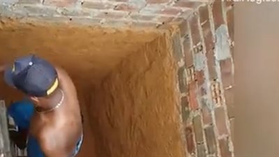 قطة تفاجئ شابا بتصرفها عندما حاول إنقاذها (فيديو)