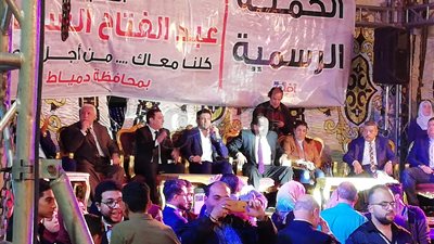 حسن الرداد يشارك بمؤتمر دعم الرئيس في دمياط (صور)