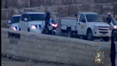 بالفيديو.. لحظة دخول موكب ميسي إلى فندق «مينا هاوس»