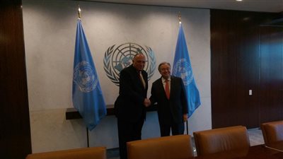 وزير الخارجية يلتقي سكرتير عام الأمم المتحدة في نيويورك