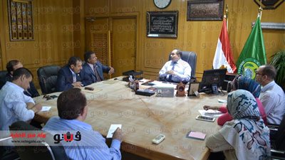 بالصور.. القصاص يلتقي برئيس قطاع الجهاز المركزي للمحاسبات بالإسماعيلية