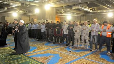 صور ترصد معدلات تنفيذ مسجد «الفتاح العليم» بالعاصمة الإدارية