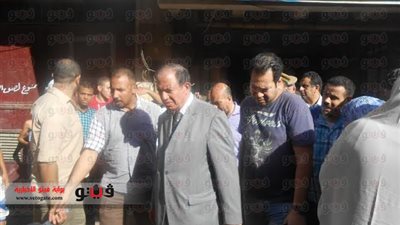 بالفيديو والصور.. محافظ أسيوط يتفقد حريق 6 شقق ببرج 