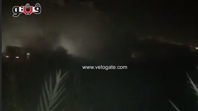 النيابة العامة تعاين موقع حريق شونة قش الأرز بالقليوبية