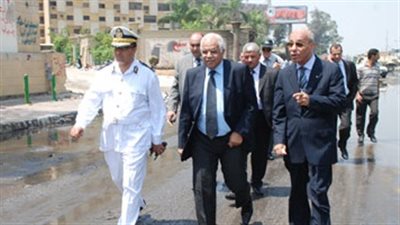محافظ القاهرة يتفقد أحمد حلمى وعبود ويتجه إلى رملة بولاق