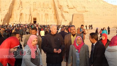 محافظ أسوان: ارتياح بين الأفواج السياحية أثناء تعامد الشمس