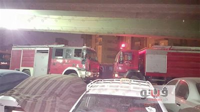 بالصور.. إخماد حريق الوراق ورئيس الحي يتابع الموقف