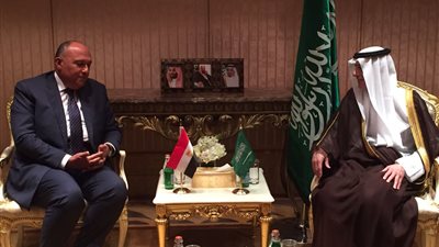 شكري والجبير يبحثان العلاقات الثنائية والتحديات الإقليمية المشتركة