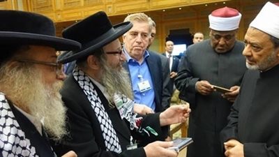 رئيس حركة «ناطوري كارتا» يهنئ شيخ الأزهر بنجاح مؤتمر نصرة القدس