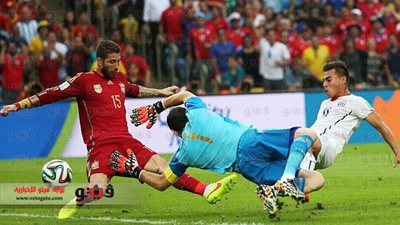 لعنة البطل تضرب الماتادور.. إسبانيا تودع المونديال بهدفين أمام تشيلي.. تكرار سيناريو إيطاليا وفرنسا في نسختي 2002 و2010.. كاسياس يتلقى 7 أهداف وهجوم ضعيف لأبناء 