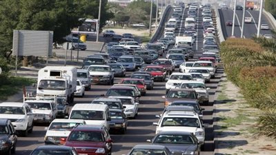 كثافات مرورية مرتفعة أعلى الطريق الدائري