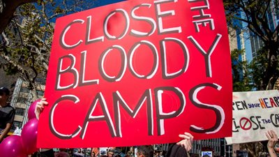 مظاهرات في أستراليا للمطالبة بإغلاق معسكرات احتجاز اللاجئين