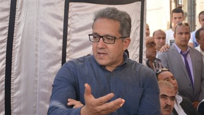 وزير الآثار: زيارة صان الحجر رسالة أمن وأمان للعالم (فيديو)