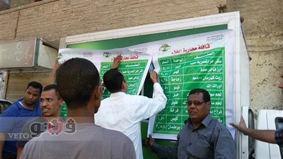 بالفيديو.. توزيع 10 أطنان مواد غذائية بأسعار مخفضة في قنا