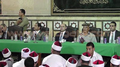 بالصور.. محافظ وقيادات الغربية يحتفلون بليلة القدر بـ«السيد البدوي»