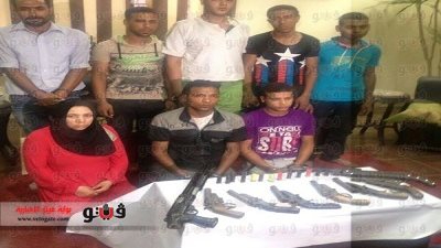 حبس المتهمين بقتل سيدة وطفلتيها في القليوبية