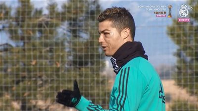 الظهور الأول لـ«رونالدو» في التدريبات بعد إصابته في العين