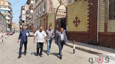 بالصور.. مدير أمن بورسعيد يتفقد الحالة الأمنية بالكنائس