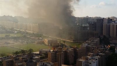 السيطرة على حريق نشب بأرض فضاء في الإسكندرية (صور)