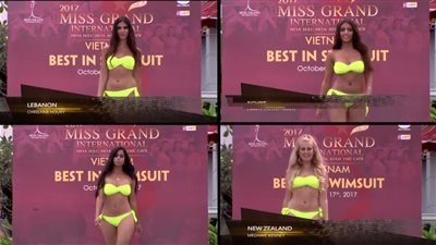 بالفيديو.. ملكة جمال مصر تتألق بـ«البكيني» في منافسات «مس جراند»