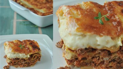 طريقة عمل «اللازانيا باللحم المفروم» من مطبخ الشيف أسامة