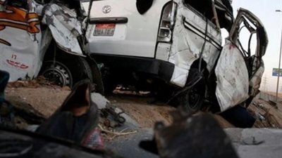 إصابة 7 من أسرة واحدة في انقلاب ميكروباص بطريق «الغردقة - سفاجا»