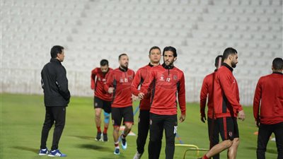 تدريبات استشفائية للاعبي الأهلي المشاركين بلقاء المقاصة
