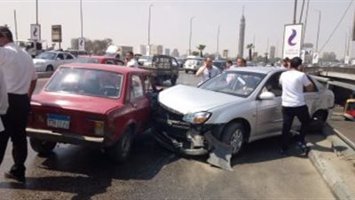 إصابة عقيد شرطة ومجند في حادث تصادم بطريق الإسكندرية الزراعي