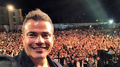 تفاصيل احتفال عمرو دياب مع منتخب مصر في روسيا