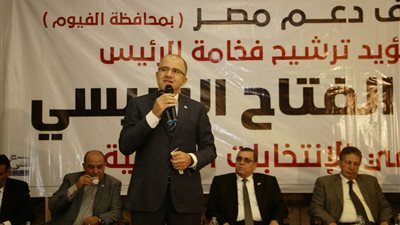 تفاصيل مؤتمر «دعم مصر» لتأييد السيسي في الفيوم «صور»