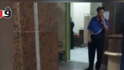 بالفيديو.. فرد أمن يدخن السجائر في مستشفى فاقوس