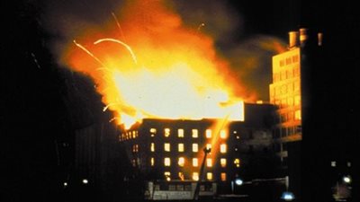 حريق هائل بمطعم «محمدين» بميدان الممر في الإسماعيلية