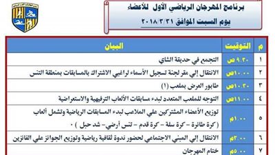 المقاولون ينظم مهرجانا رياضيا للأعضاء.. 31 مارس