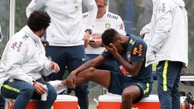 فريد يتعرض لإصابة قوية في مران البرازيل قد تبعده عن المونديال