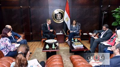 سحر نصر تبحث مع رئيس الغرفة العربية الألمانية ترتيبات منتدى برلين