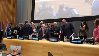 مصر تسلم فلسطين رئاسة مجموعة الـ 77 والصين (صور)