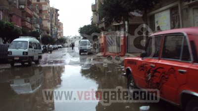 بالصور.. مياه الأمطار تصيب القليوبية بالشلل