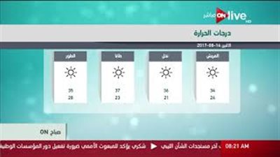 بالفيديو.. الأرصاد: طقس اليوم حار والقاهرة تسجل 36 درجة