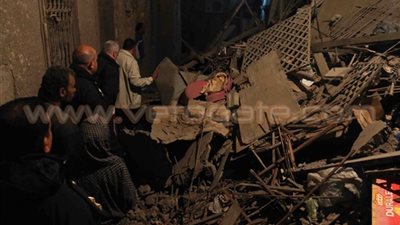 انهيار عقار في بولاق أبو العلا والحماية المدنية تنقذ 3 أشخاص