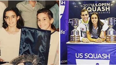 حصري.. أول حوار مع الزوجين المصريين الفائزين ببطولة أمريكا المفتوحة للإسكواش