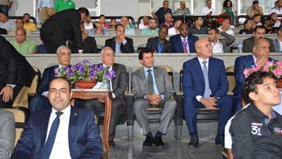 وزير الرياضة يؤازر المصري أمام اتحاد العاصمة باستاد بورسعيد (صور)