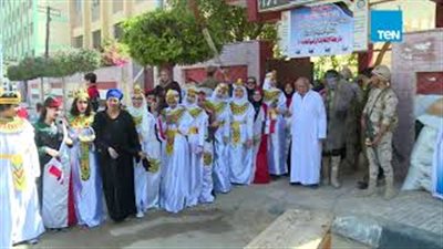 المنصورة تستقبل الانتخابات الرئاسية بطقوس فرعونية (فيديو)