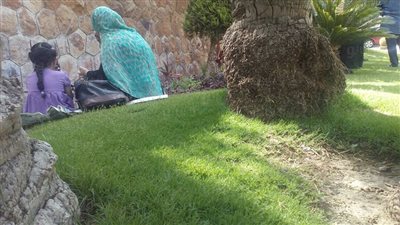 بالصور.. أهالي طلاب مصر الجديدة يفترشون الأرصفة أمام اللجان