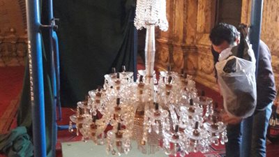 الآثار: بدأ ترميم وصيانة النجف بمسجد محمد علي في القلعة