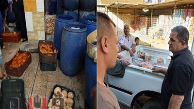 ضبط مصنعي حصائر ومخللات غير مُرخصين في حملة تموينية ببني سويف