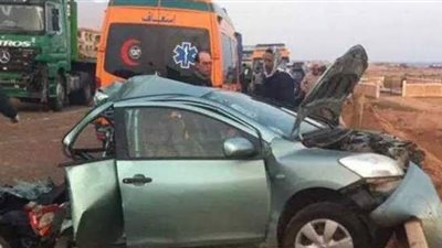 إصابة 3 أشخاص في حادث سير بالمنيا