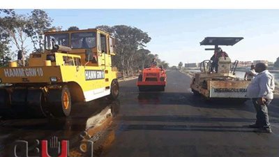 الانتهاء من رصف الطريق التبادلي بفم ترعة السويس بالإسماعيلية