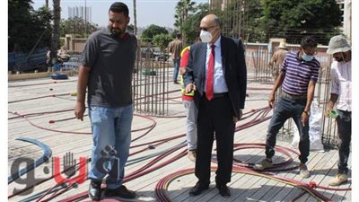 رئيس جامعة طنطا يتفقد الإنشاءات الجديدة  بالمدن الجامعية