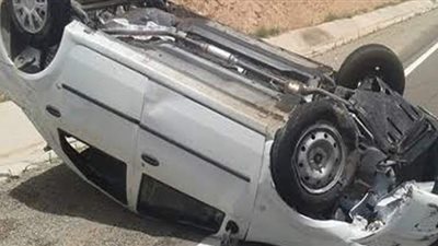 إصابة 6 أشخاص في انقلاب سيارة  بالمنيا